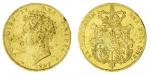 George IV (1820-30), Half-Sovereign, 1827 (Marsh 487; MCE 408; S.3804), edge knock at 2 oclock and o