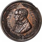 1860 Abraham Lincoln. DeWitt-AL 1860-31. Bronzed copper. 34 mm. MS-65 BN (NGC).