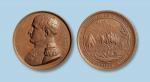 1850年拿破仑逝世纪念铜章一枚