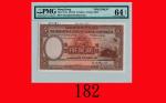 1927年香港上海汇丰银行伍圆样票The Hong Kong & Shanghai Banking Corp., $5, 1/10/1927 (Ma H9). PMG Net 64 Choice UN