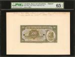 COLOMBIA. Banco de la República. 500 Pesos Oro., ND (1942-1953). P-391p. Face and Back Proofs. Mixed