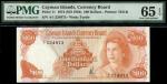 Cayman Islands Currency Board, $100, 1974 ND (1982), serial number A/1 224973, orange, Queen Elizabe