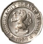 BELGIUM. 10 Centimes, 1898. Brussels Mint. Leopold II. NGC MS-67+.