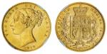 Great Britain. Victoria (1837-1901). Sovereign, 1862. Young head left, rev. Crowned shield of Arms w