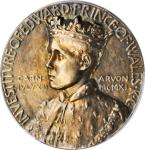 GREAT BRITAIN. Edward (VIII) Investiture as Prince of Wales Silver Medal, 1911. London Mint. PCGS SP