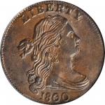 1800/79 Draped Bust Cent. S-194. Rarity-3. Style II Hair. MS-61 BN (PCGS).