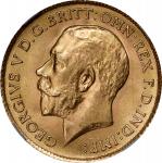 GREAT BRITAIN. 1/2 Sovereign, 1914. London Mint. George V. NGC MS-65.