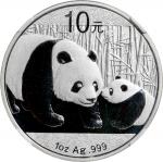 2011年熊猫纪念银币1盎司 NGC MS 69