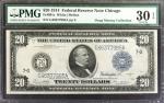 Fr. 991c. 1914 $20 Federal Reserve Note. Chicago. PMG Very Fine 30 EPQ.