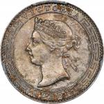 1893年锡兰25 分。伦敦造币厂。CEYLON. 25 Cents, 1893. London Mint. Victoria. PCGS MS-64.