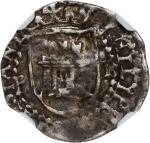 BOLIVIA. Cob 1/4 Real, ND (ca. 1578-82)-P B. Potosi Mint. Philip II. NGC VF-35.
