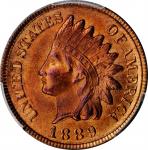 1889 Indian Cent. MS-66 RD (PCGS).