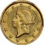 1852-C Gold Dollar. Winter-2. MS-64+ (PCGS). CAC.