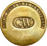 (1789) George Washington Inaugural Button. LONG LIVE THE PRESIDENT, Closely Spaced GW in Oval. Cobb-