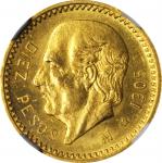 MEXICO. 10 Pesos, 1905-M. Mexico City Mint. NGC MS-64.