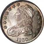 1830 Capped Bust Half Dollar. O-117. Rarity-2. Small 0. MS-64 (NGC).