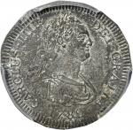 Spanish New World. 1789 4 Reales die trial. White metal / tin. Carlos IV (1788-1808). UNC Detail — E