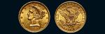 1885年美国5元金币