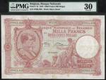 Banque Nationale de Belgique, 1000 francs of 200 belgas, 1944, serial number 2768.L.038, (Pick 115, 