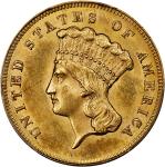 1864 Three-Dollar Gold Piece. MS-63 (PCGS).