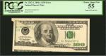 Fr. 2182-L. 2006-A $100 Federal Reserve Note. San Francisco. PCGS Currency Choice About New 55. Gutt