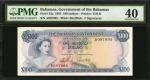 BAHAMAS. Government of the Bahamas. 100 Dollars, 1965. P-25a. PMG Extremely Fine 40.
