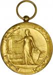 1917 Medal of Solidarity. Gold. 36 mm. 38.1 Grams. By M. Lordonnois. Barac-1. About Uncirculated.