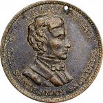 Lot of (4) 1852 Franklin Pierce and Winfield Scott Political Medals. Plain Edge.