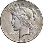1928 Peace Silver Dollar. EF-40 (PCGS).