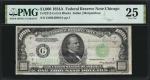Fr. 2212-G. 1934A $1000 Federal Reserve Note. Chicago. PMG Very Fine 25.