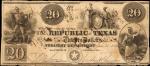 Austin, Texas. Republic of Texas. January 15, 1840. $20. Very Fine.