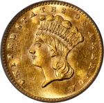 1877 Gold Dollar. MS-64 (PCGS). CAC.