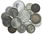 Switzerland, 20th century silver coins (79), 5-Francs (9), 2-Francs (22), Francs (35), and Half-Fran