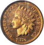 1876 Indian Cent. Snow-PR3. Proof-65 RD (PCGS).