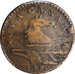 1786 New Jersey Copper. Maris 16-L, W-4840. Rarity-2. Protruding Tongue. VF-25 (PCGS).