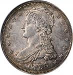 1836 Capped Bust Half Dollar. Reeded Edge. 50 CENTS. GR-1, the only known dies. Rarity-2. AU-58 (NGC