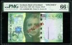2007年苏格兰银行50镑样票，编号AA000000，PMG 66EPQ