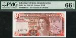 Government of Gibraltar, £1, 4th August 1988, serial number L637773, Queen Elizabeth II at centre, r