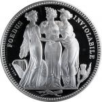 2020年英国1000英镑。两公斤。三女神精制银币。GREAT BRITAIN. Silver "Three Graces" 1000 Pounds (2 Kilos), 2020. Llantris