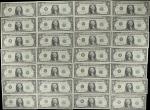 Lot of (30) Various 1977-88A $1 Federal Reserve Notes. Choice Uncirculated to Gem Uncirculated. Rada