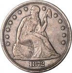 1872-CC Liberty Seated Silver Dollar. VF-30 (PCGS).