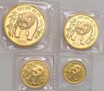 1986年熊猫纪念金币一组四枚 完未流通