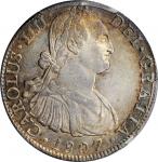 MEXICO. 8 Reales, 1807-Mo TH. Mexico City Mint. Charles IV. PCGS AU-58+ Gold Shield.
