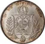 BRAZIL. 1000 Reis, 1860. Rio de Janeiro Mint. Pedro II. PCGS MS-66 Gold Shield.