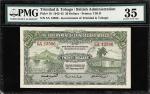 TRINIDAD & TOBAGO. Government of Trinidad & Tobago. 20 Dollars, 1943. P-10. PMG Choice Very Fine 35.