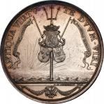 1781 Dutch Victory off Cadiz medal. Betts-583. Silver, 44.9 mm. AU-58 (PCGS).
