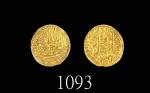 1768年(AH1181)伊朗帝国金币1/4 Moh，含纯金2.75克，AU58稀品1768 (AH1181) Iran Kingdom Gold 1/4 Moh (KM-530.7), 2.75gr