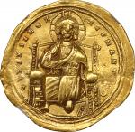 ROMANUS III, 1028-1034. AV Histamenon Nomisma (4.37 gms), Constantinople Mint. NGC AU, Strike: 5/5 S
