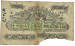 Banknotes – India. Bank of Bengal: 100-Rupees, 17 November 1857, Calcutta, no.F30536, vignette of fe