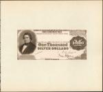 Friedberg 346a (W-4559). 1878 $1000  Silver Certificate of Deposit. PCGS Currency Gem New 66 PPQ. Pr